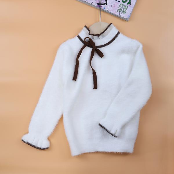 Baby Clothes Kids' Coat Winter Girls Feather Yarn Sweater Pullover Cute Baby Girls Sweater