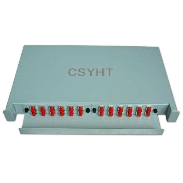 1u 24 Cores Fixed FTTH Fiber Optic Terminal Box 19 Inch Rack Mounted Patch Panel