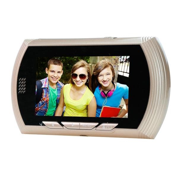 4.3 Digital Door Peephole Viewer Photo Video Camera Recorder Home Security Smart PIR Video Doorbell IR LED Night Vision