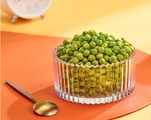 La saveur multi Pea Snack Garlic Spicy Wasabi vert a rôti des pois