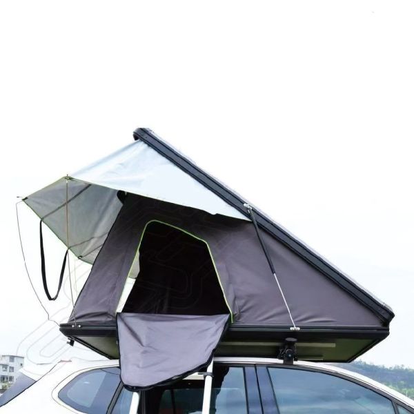 Aluminum 3 Person Rooftop Tent Hard Shell Pop up Waterproof HardShell Roof Top Tent for Truck Jeep Car Canopy Tent with Poles