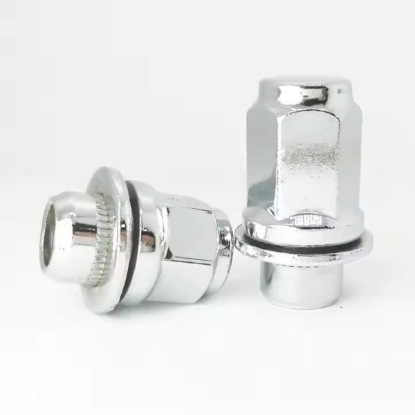 Noche de rueda de la nuez de cromo M14-1.5 Duplex Acorn - 22 mm Hex, 48 mm de longitud para Toyota OEM 9094201103