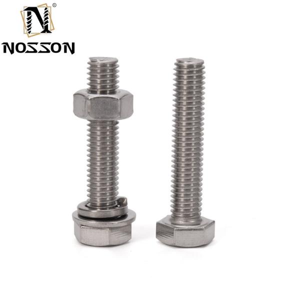 ZINC PLATED Stainless Steel Hex Bolt and Nuts Washer 304 316 for High Tensile Strength in Industrial Applications