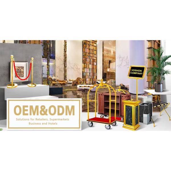 OEM de acero inoxidable de hotel de servicio de vinos carro de licor carro de doble capa de diseño