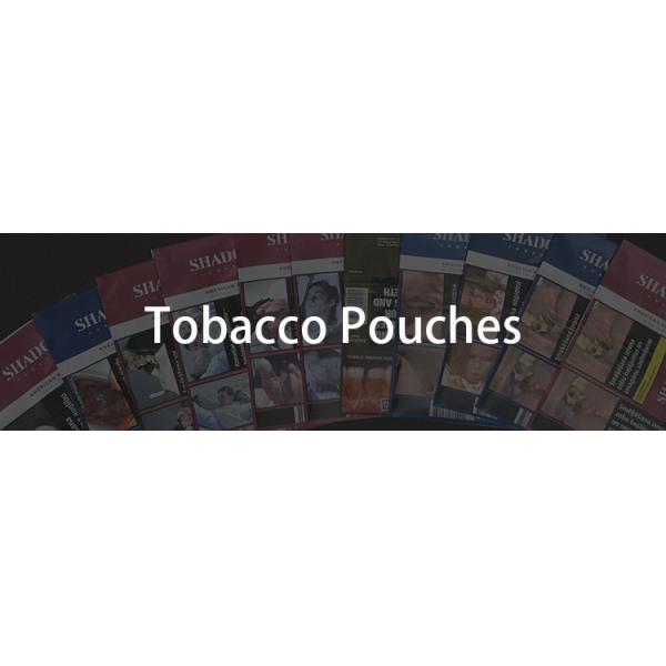 Plastic Rolling Tobacco Pouch Bag Baccy Bag With Zipper And Sticker