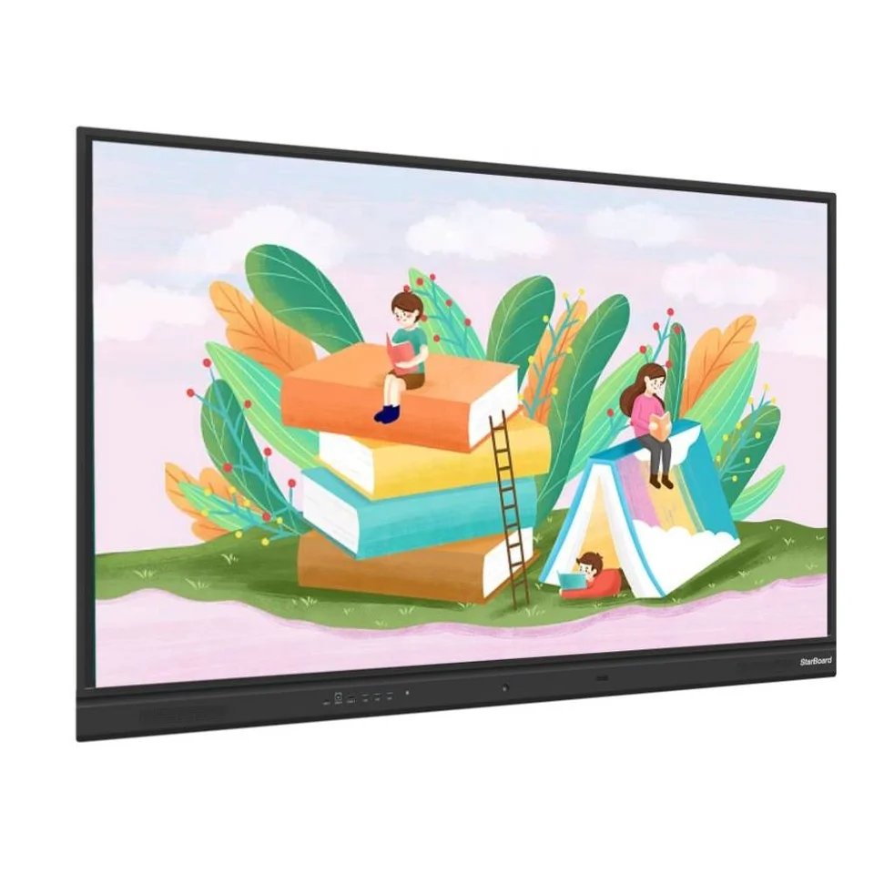 65 75 86 дюймовый 4K Ultra HD Windows OS Smart Board Настенный ЖК-дисплей с подвижной стойкой