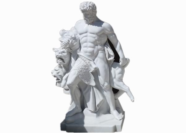 Western style life size white marble stone man statue sculpture