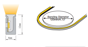 IP67 RGB DC24V Silicone LED Neon Strips 6MM Width For Indoor / Outdoor Solutions