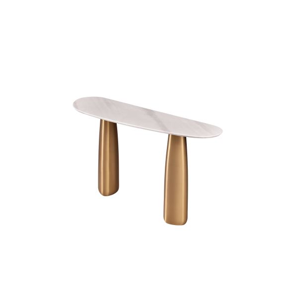 T1030 Luxury Oval Marble Console Table