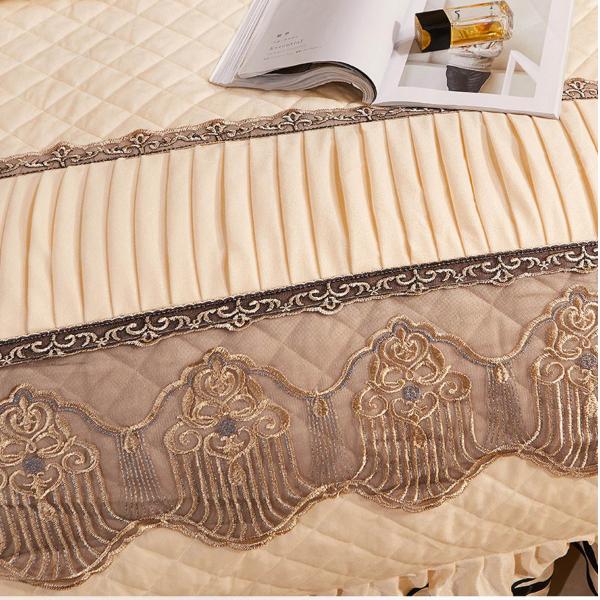 Set de ropa de cama de bodas de cuatro piezas con cuidado fácil