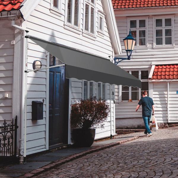 QF-CW01KD 250*120CM Window Manual Balcony Awning Extendable Awnings