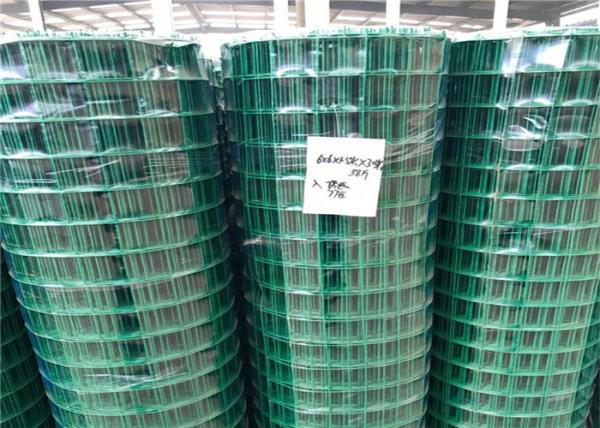 Fencer Wire 16 Gauge Green Vinyl Coated Welded Wire Mesh Size 2 inch X 3 inch (2 ft. x 50 ft.)