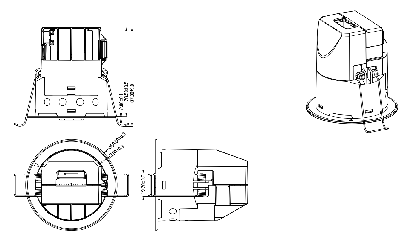Casambi ready wireless PIR motion and daylight detector with patented lens