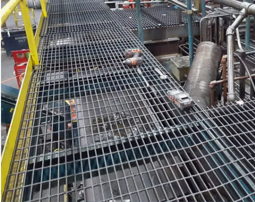 Heavy Duty Galvanized Steel Welded Serrated Anti-slip Trench Cover Floor Bar Grating