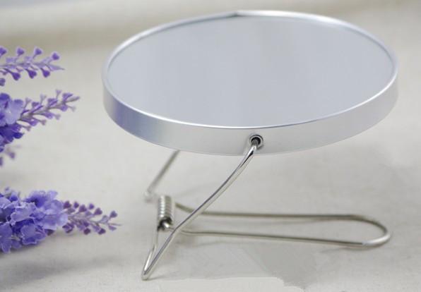 Desktop Double sides metal cosmetic mirror,Silver Plating Makeup Mirror