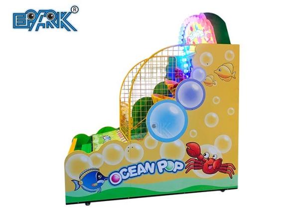 Kids Amusement Game Machines Throw Ball Coin Operated Ocean Pop II For Two People