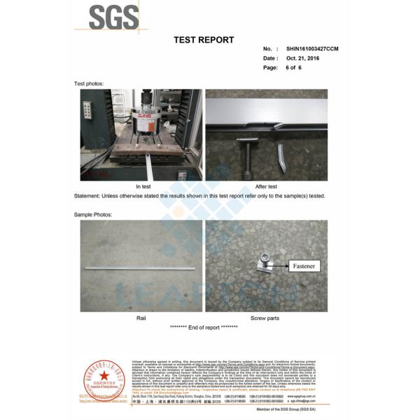 500mm Aluminum Solar PV Mounting Systems Concrete Base Ground MGAS-I