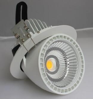 Rotatable LED Gimbal Light 50W , CREE COB LED Downlight High Brightness