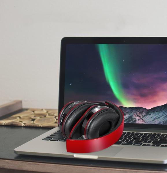 BH3 Glowing Headphones Bluetooth 4.1 Wireless Stereo Portable Foldable Headphone TF Card LED Light Wired Earphone Mic fo