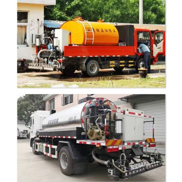 6000L Truck-mounted Tack Hot Bitumen Pressure Asphalt Emulsion Distributor Trailer Sprayer Truck