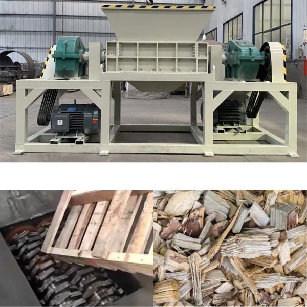 Town Shaft Industrial Double Shaft Shredder Scrap Wood Shredder Machine and Efficiency