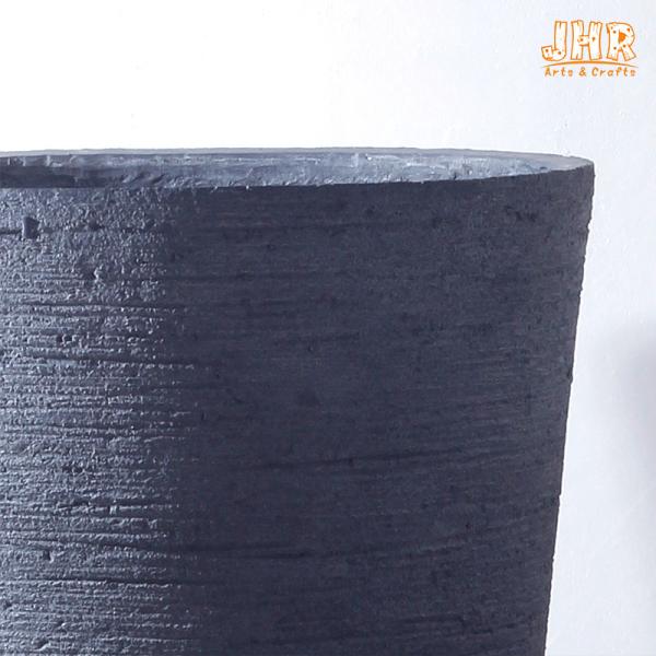 Outdoor Clay Flower Pots Homewares Decorative Items Large Clay Plant Pots Gray Color