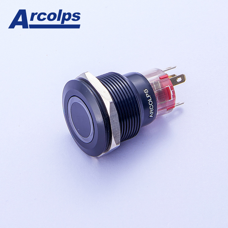 IP65 IP67 Illuminated Metal Push Button Switch Momentary 22mm