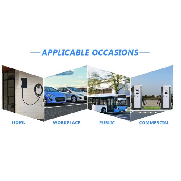 Floor-mounted 16 Amp 32 Amp Battery Powered EV Charger Charging Station With Ratractor