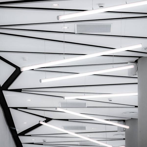 Tejas de techo de forma triangular paneles acústicos de aluminio microperforados tablero de insonorización