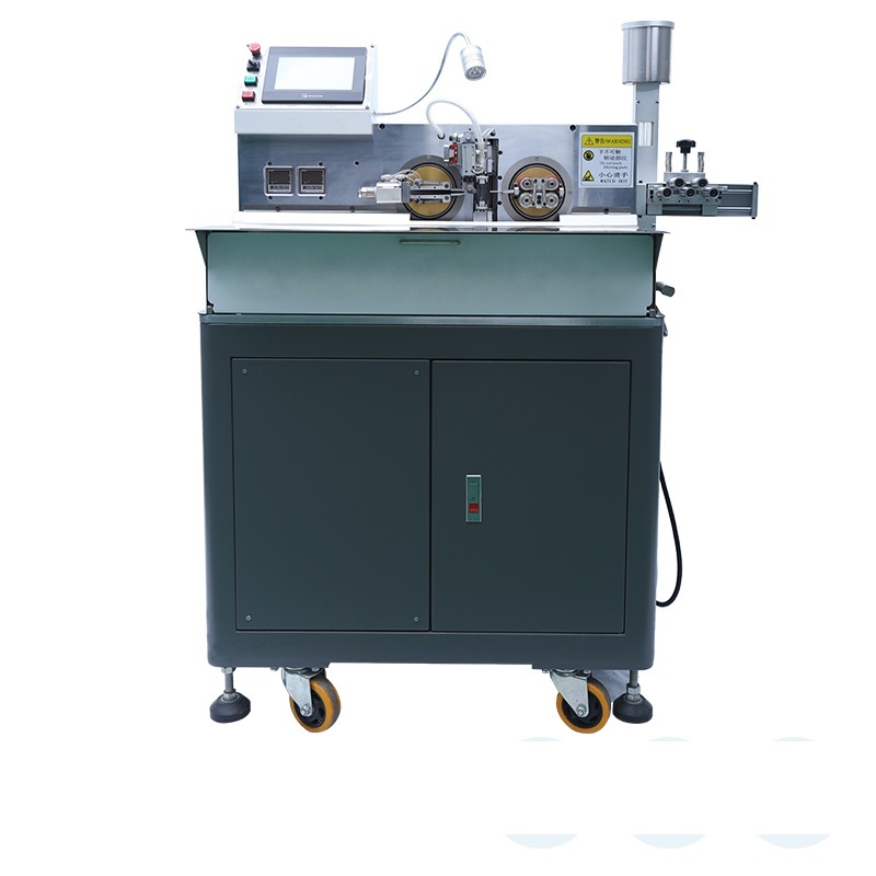 Double Side Cable Stripping Twisting Soldering Tinning Machine High Speed Automatic Wire Processing Machine