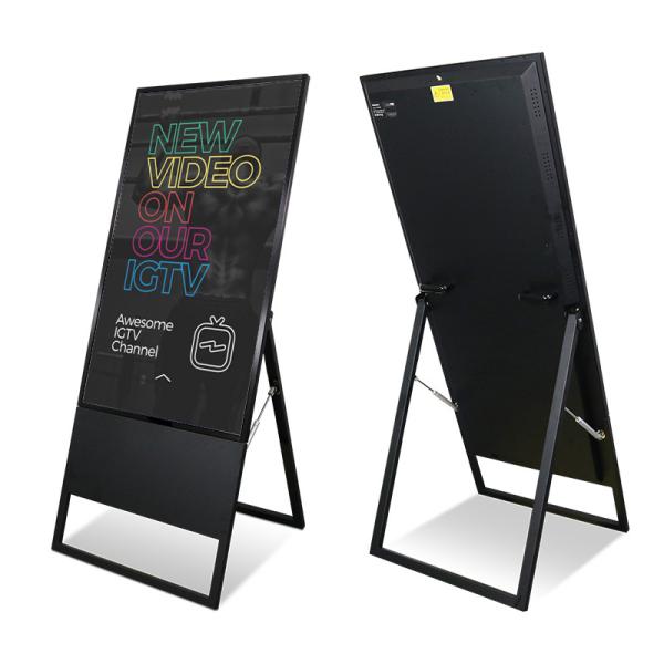43 Inch Flat Glass Advertising Equipment LED Advertising Display For Company Culture Spread