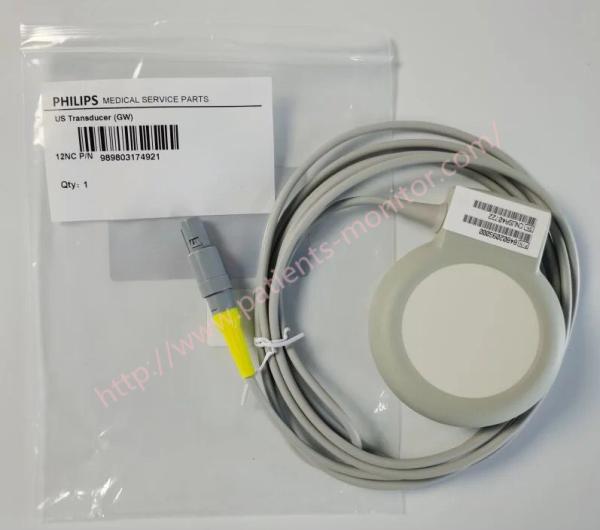 O monitor Fetal E.U. de Philip Goldway CTG7 sonda P/N 989803174921
