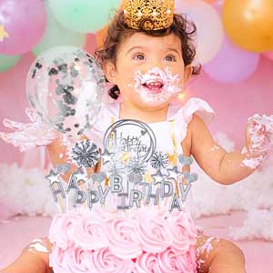 Birthday Cake Topper Set Happy Birthday Cupcake Topper Letters Cake Candles Toppers Confetti Balloon Stars Hearts
