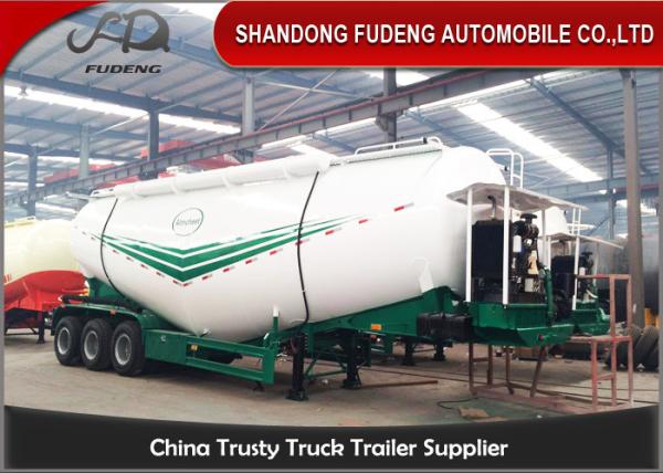 Carbon Steel V shape Bulk cement tanker trailers 3 axles silo cement carrier trailers