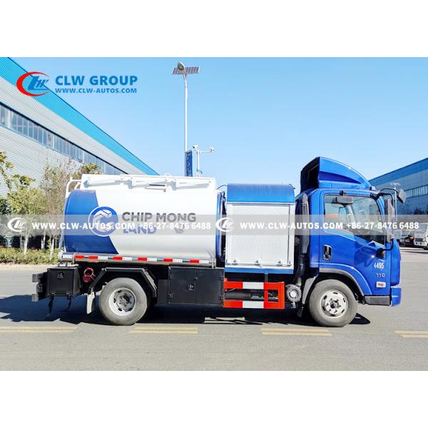 HOWO 6 Wheels 5Cbm 5000 литров топливозаправщик мобильный нефтяной танкер вне дорожного авиационного транспорта