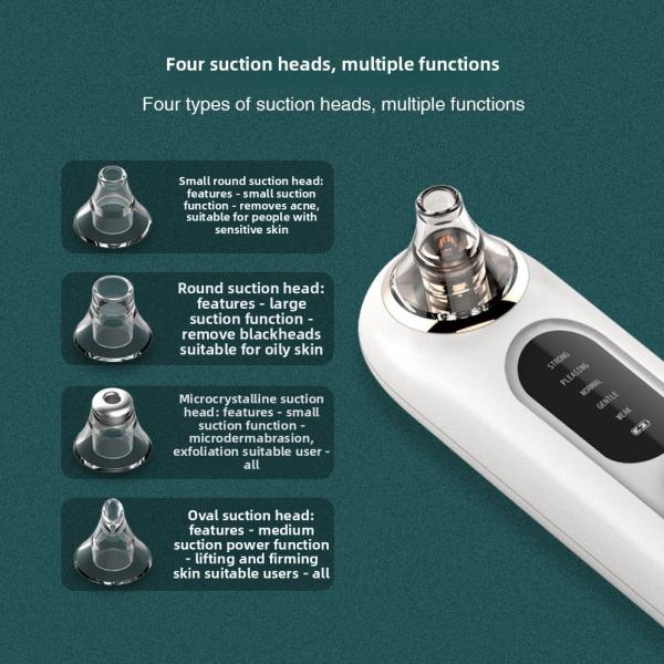 Portable Electric Blackhead Remover Vacuum Rechargeable Facial Pore Cleanser Machine