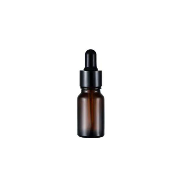 Wholesale Amber Glass Essential Bottle With Plastic Black Dropper Cap