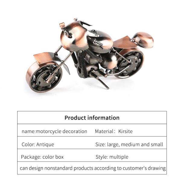 Retro Classic Metal Iron Die Cast Toy Cars Motorcycle Vehicle Mold Art Docor