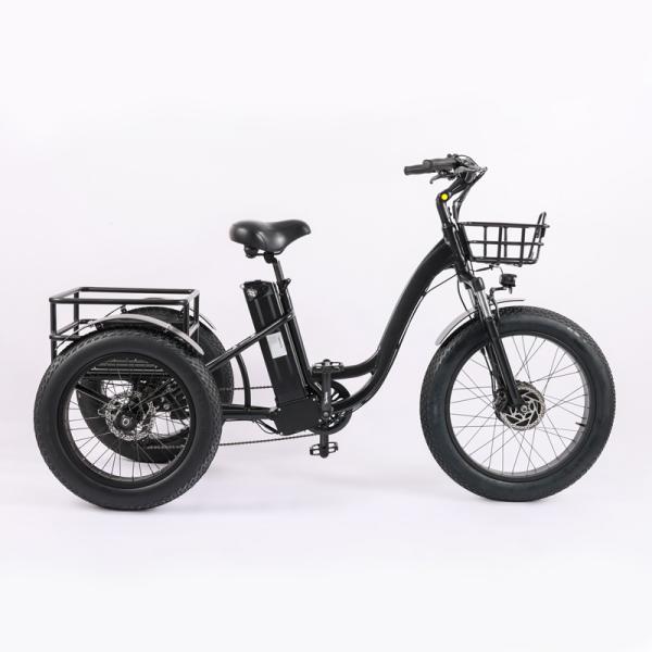 Cargo Bike Bakfiets Electric With Three Wheels Aluminum Alloy Frame Range 31-60 km