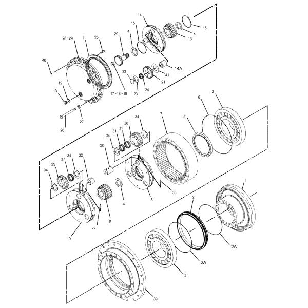 191-2682 227-6116 Final Drive For 325C E325C Excavator Parts