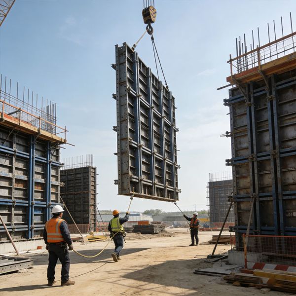 Modular Steel Wall Formwork Wear Resistant For Vertical Structure Construction