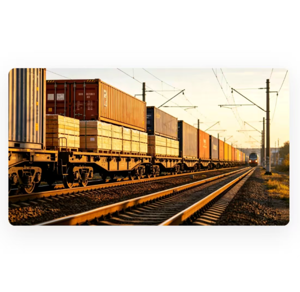 Reliable Shipping To Russia LCL Consolidated General Goods Railway Train DDP Door To Door Delivery