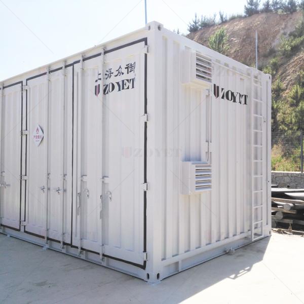 Outdoor Gas Cylinder Storage Container with Intelligent Monitoring System and Customized Design for Gas Leak Detection