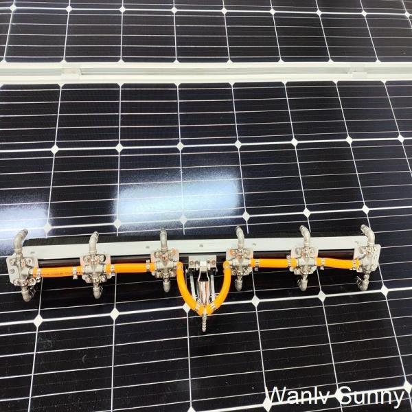 Wanlv Sunny Pressure Spray Water Brush para limpeza de painéis solares 3,3 metros Pólo telescópico e lavagem multi-ângulo