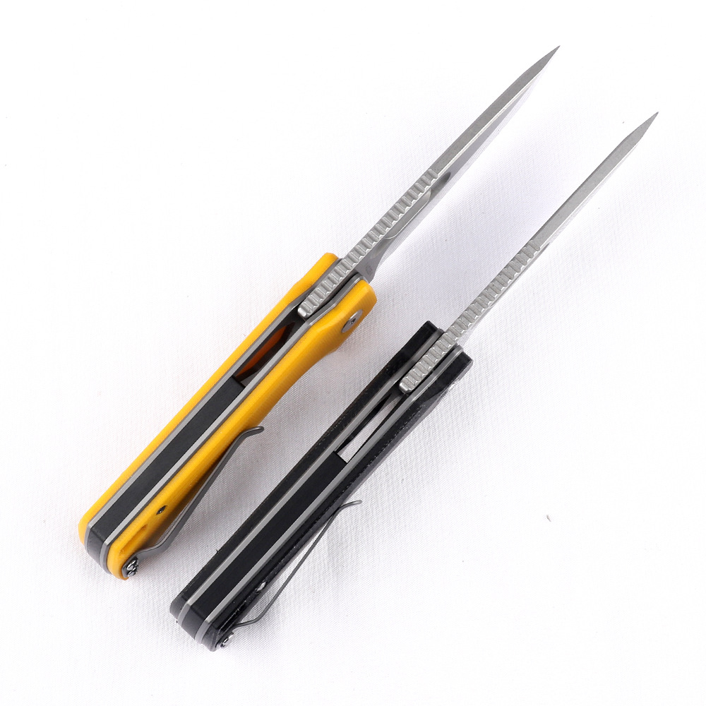 High Quality Outdoor Knife 14C28N Steel G10 Handle Folding Knife
