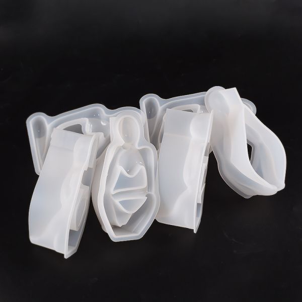 DIY crystal dropper resin gypsum human candle ornament silicone mold resin artistic table grinder