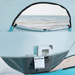 Pop Up Beach Tent, Portable Outdoor Beach Shade Tent, UPF 50+ Baby Beach Shelter, Easy Setup Windproof Waterproof