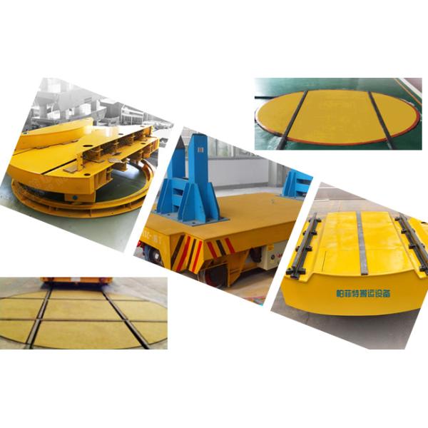Steel Industry Motorized Pallet Turntable Non - Slip Surface For 90 Degree Rotation