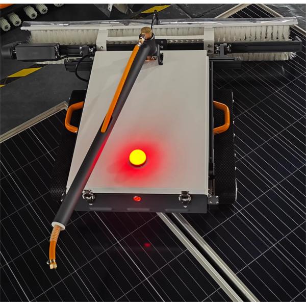 Autonomous Industrial Solar Panel Energy Dry Cleaning Robot Rotary Brush Machine Washing Product Equipment Cleaner