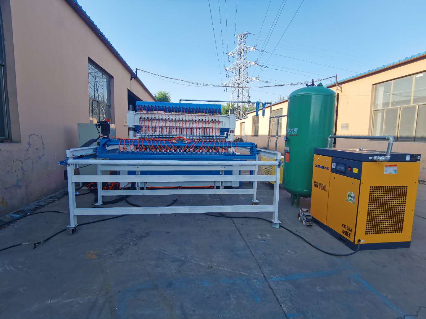 Пневматический 12mm усиливая сварочный аппарат сетки 125KVA
